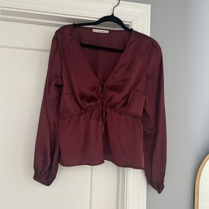 Abercrombie & Fitch Deep Red Blouse